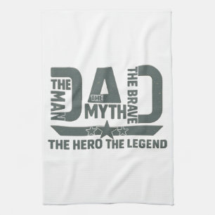 Der Mann, der Mythos, der Tapfere, der Held, die L Geschirrtuch