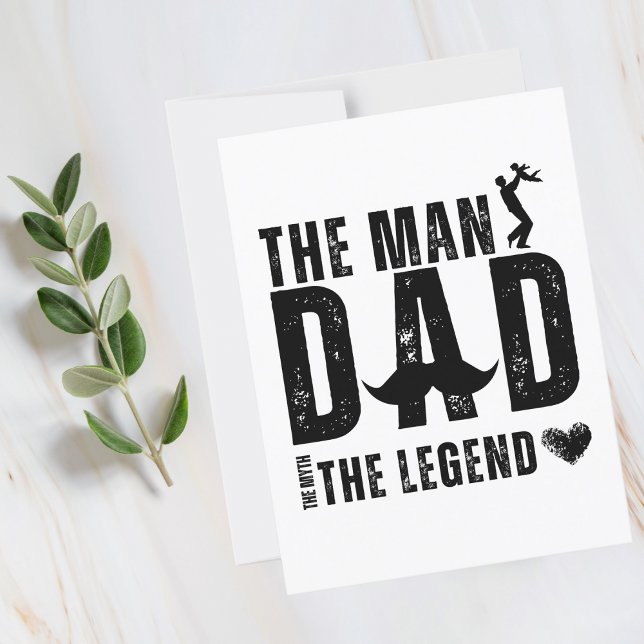 Der Mann, der Mythos, der VATER der Legende, Coole Postkarte (Von Creator hochgeladen)