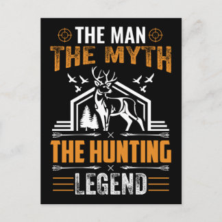 Der Mann, der Mythos, die Jagdlegende - Hirschhütt Postkarte