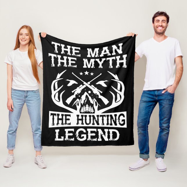 Der Mann, der Mythos, die Jagdlegende - Lager Fleecedecke (Beispiel)