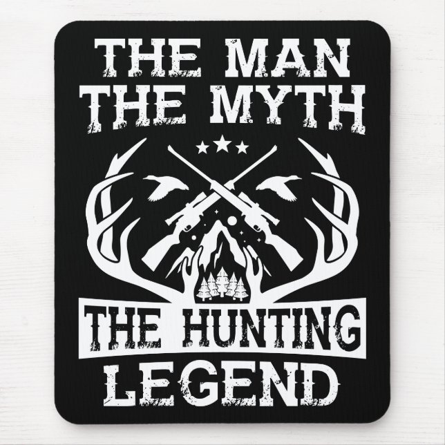 Der Mann, der Mythos, die Jagdlegende - Lager Mousepad (Vorne)