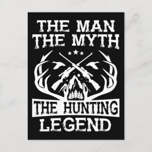 Der Mann, der Mythos, die Jagdlegende - Lager Postkarte