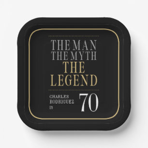 Der Mann Der Mythos Die Legende 70. Geburtstag Pappteller