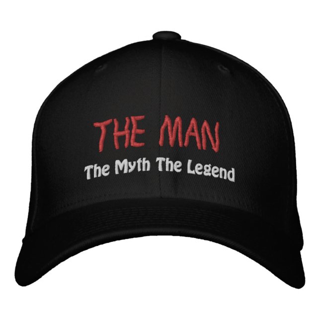 Der Mann, der Mythos, die Legende - bestickte Cap Baseballkappe (Vorderseite)