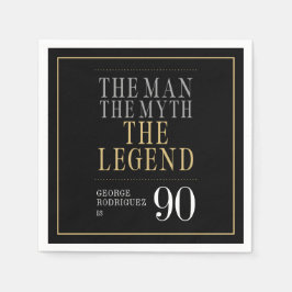Der Mann, der Mythos, die Legende des 90. Geburtst Serviette