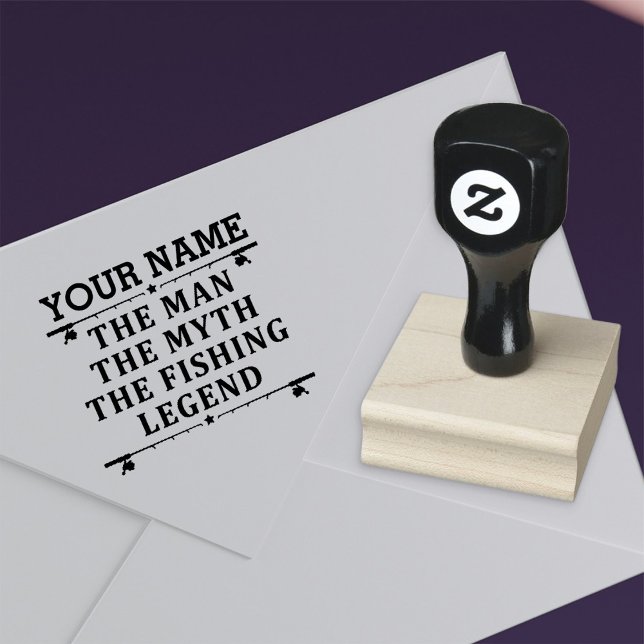 Der Mann, der Mythos, die Legende des Fischens per Gummistempel (Von Creator hochgeladen)