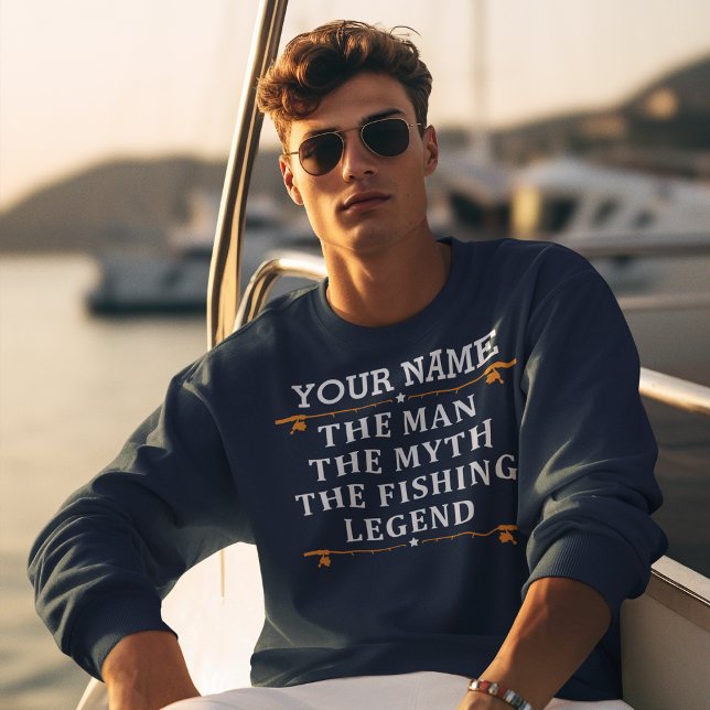 Der Mann, der Mythos, die Legende des Fischens per Sweatshirt (Von Creator hochgeladen)