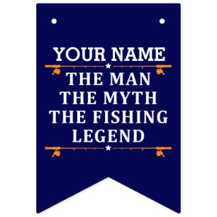 Der Mann, der Mythos, die Legende des Fischens per Wimpelkette