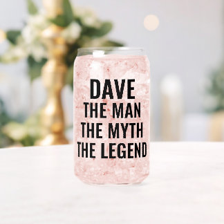 Der Mann, der Mythos, die Legende personalisiert Dosenglas