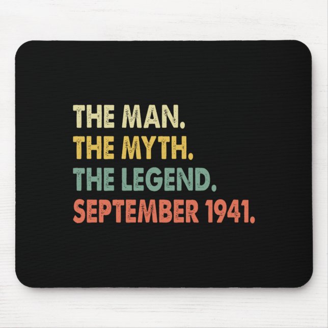Der Mann der Mythos Die Legende September 1941 Mousepad (Vorne)