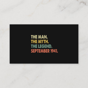 Der Mann der Mythos Die Legende September 1941 Visitenkarte