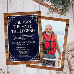 Der Mann Der Mythos Die Legende Überraschung 75. G Einladung