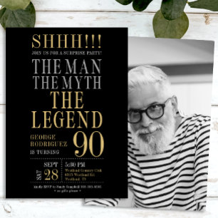 Der Mann Der Mythos Die Legende Überraschung 90. G Einladung
