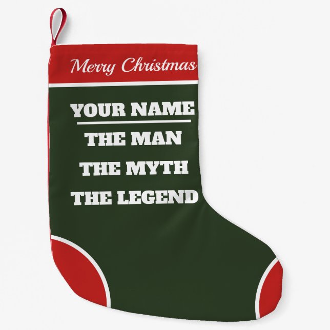 Der Mann der Mythos die lustige Gewohnheit der Kleiner Weihnachtsstrumpf (Vorderseite)