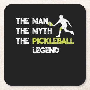Der Mann, der Mythos, die Pickleball-Legende Rechteckiger Pappuntersetzer