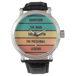 Der Mann der Mythos-Pickleball-Legende Personalisi Armbanduhr