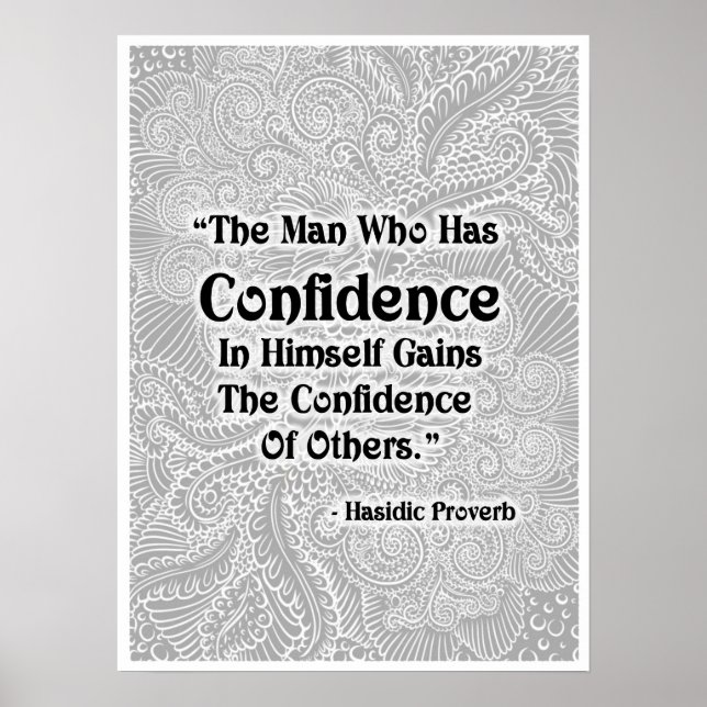 Der Mann, der - positive Zitate hat Poster (Vorne)
