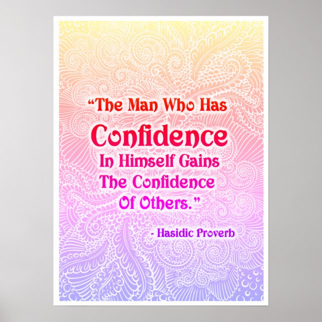 Der Mann, der - positive Zitate hat Poster (Vorne)