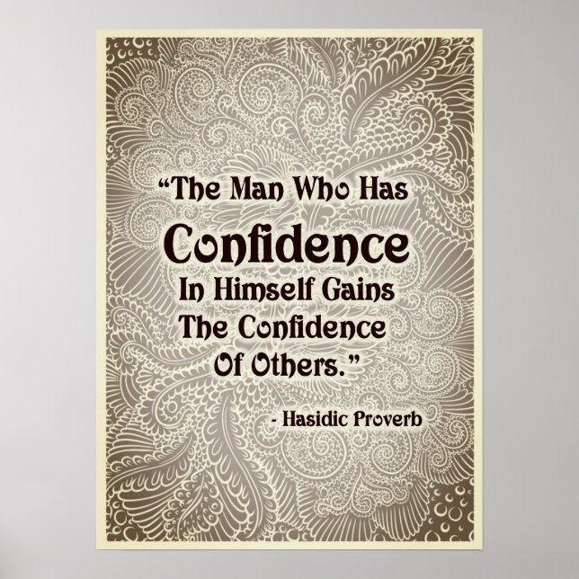 Der Mann, der - positive Zitate hat Poster (Vorne)
