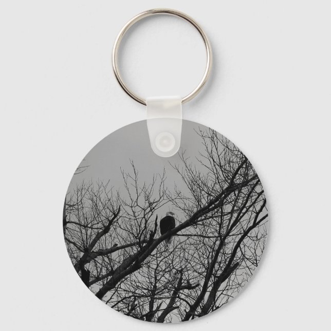 Der Mann, der Uhr nimmt Schlüsselanhänger (Vorderseite)