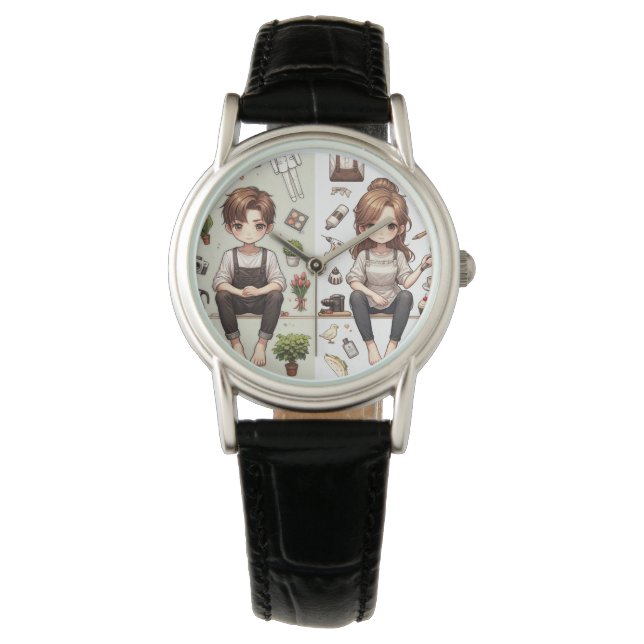 Der Mann, die Frau. 1 eWatch Armbanduhr (Vorderseite)