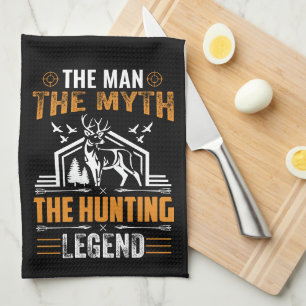 Der Mann, die Legende, die Jagd-Legende - Hirschhü Geschirrtuch