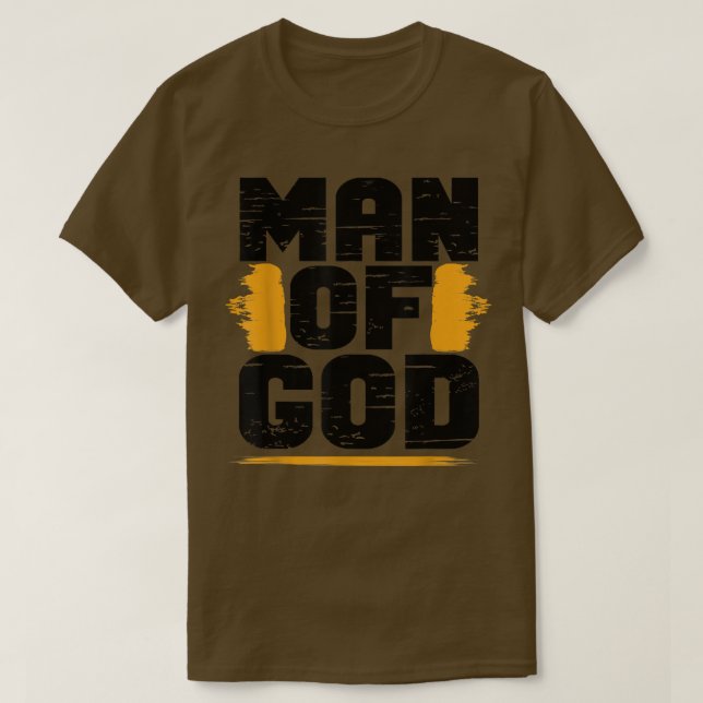 Der Mann Gottes Christlicher Glaube Vater Daddy Fa T-Shirt (Design vorne)