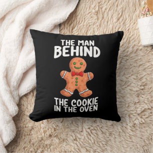 Der Mann hinter dem Cookie im Ofen Weihnachten Pr Kissen