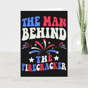 Der Mann hinter dem Feuerwerk 4. Juli Geschlecht Karte