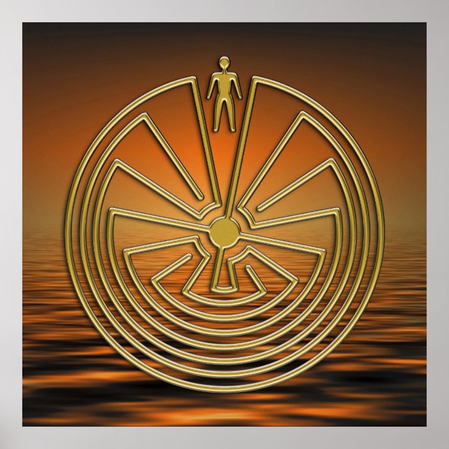 Der Mann im Maze - Gold Poster (Vorne)