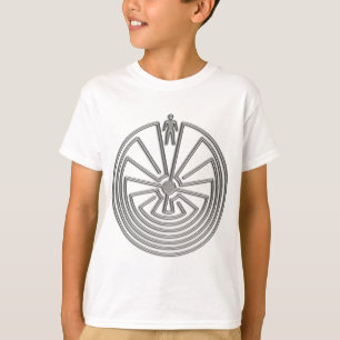 Der Mann im Maze - Silber T-Shirt