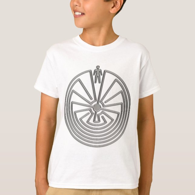 Der Mann im Maze - Silber T-Shirt (Vorderseite)