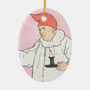 Der Mann im Mond blickte aus dem Mond Keramik Ornament
