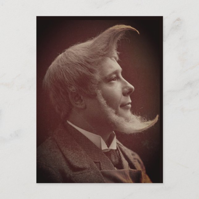 Der Mann im Mond Foto der 1800er Jahre Postkarte (Vorderseite)
