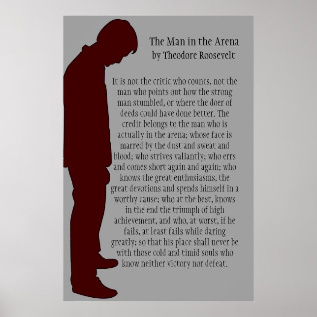 Der Mann in der Arena 24 x 36 Poster (Vorne)