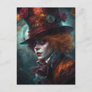 Der Mann in einem Top-Hut Postkarte