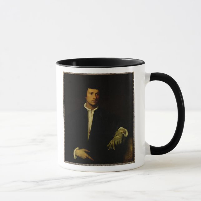 Der Mann mit einem Handschuh, c.1520 Tasse (Rechts)