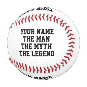 Der Mann Mythos Legende benutzerdefinierter Name l Baseball