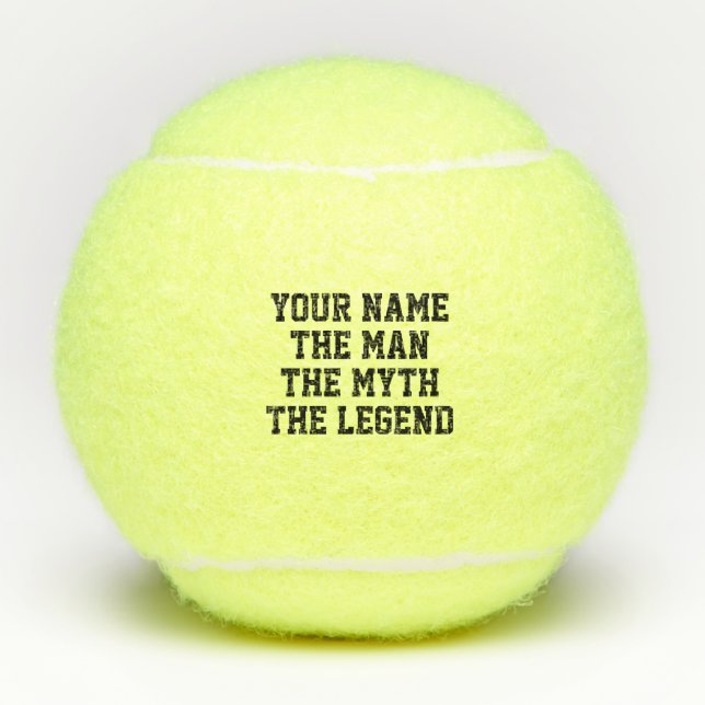 Der Mann Mythos Legende Tennisbälle Geschenk Set f (Vorderseite)