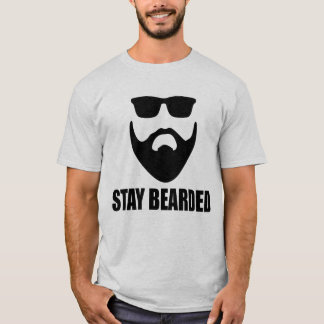 Der Männer bleibe bärtiges Bart-T-Shirt T-Shirt