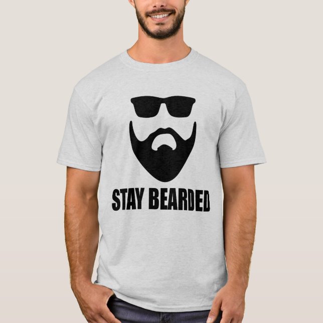 Der Männer bleibe bärtiges Bart-T-Shirt T-Shirt (Vorderseite)