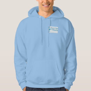 Der Männer machen oben Hoodie Reißverschluss zu
