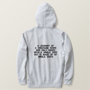 Der Männer wärmen Sherpa gezeichneten stilvollen Bestickter Hoodie