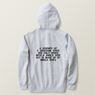 Der Männer wärmen Sherpa gezeichneten stilvollen Bestickter Hoodie