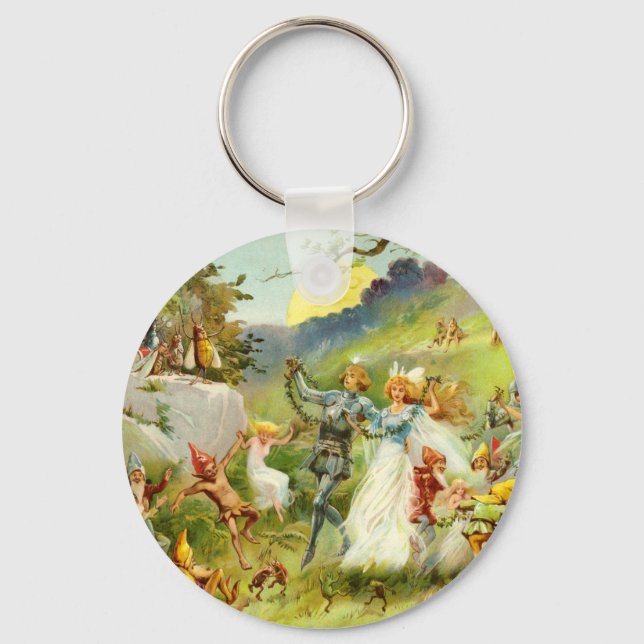 Der Märchenprinz und die Thumbelina Schlüsselanhänger (Vorderseite)