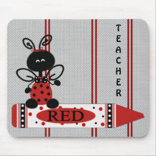 Der Marienkäfer des Lehrers mit Farbmausunterlage Mousepad