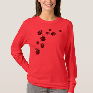 Der Marienkäfer-Shirt-rotes T-Shirt