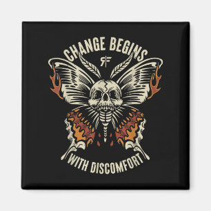 Der Marisa-Schmetterling-Totenkopf-Wechsel beginnt Magnet