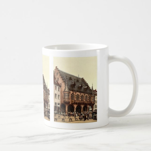 Der Markt, Freiburg, Baden, Deutschland Kaffeetasse (Rechts)