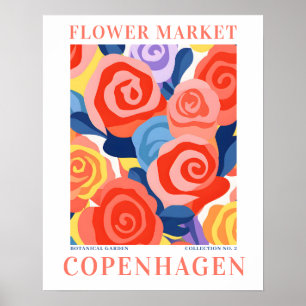 Der Markt für moderne Blume Kopenhagen Blume botan Poster
